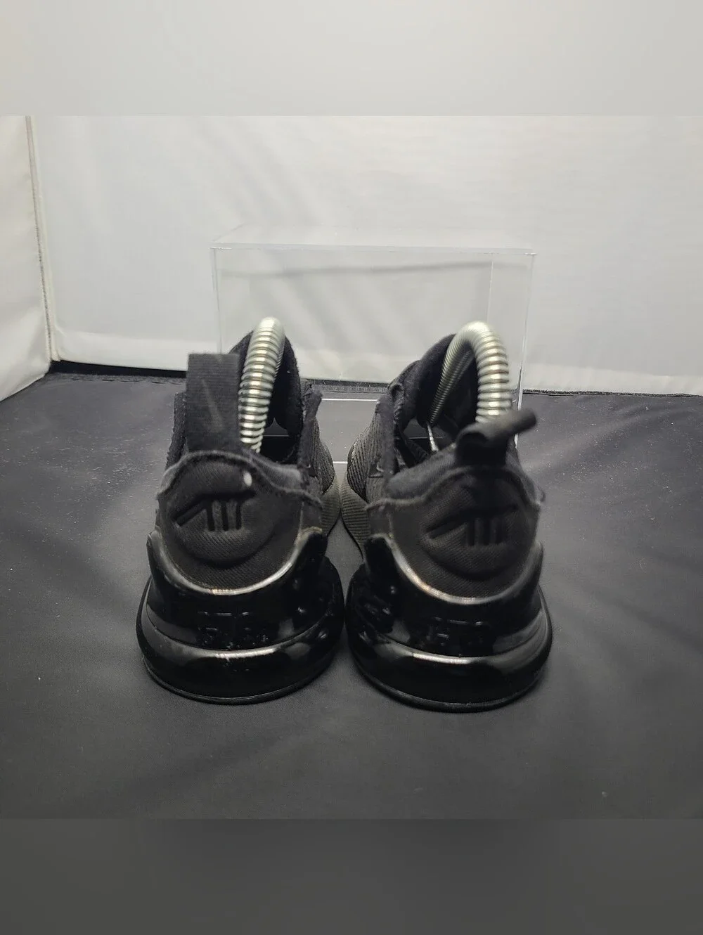 Nike Air Max 270 Triple Black Sneakers,AO2372-006 kids Toddler size 12C